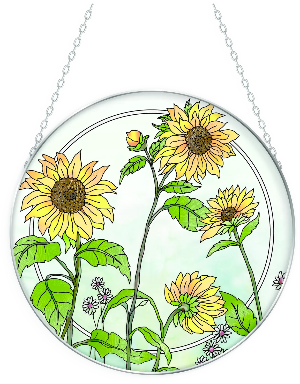 Sunflower Sky Suncatcher - Stained Glass Express 