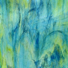Turquoise Ice, Lime Green, Cobalt Blue Stipple