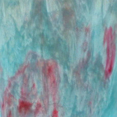 Turquoise Ice, White Opal, Gold Pink Stipple
