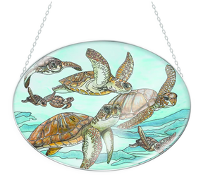 Turtle Ballet Suncatcher - Stained Glass Express 