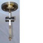 Two Light Reverse Hanging Lampshade Fixture - Stained Glass Express 
