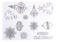 Vintage Holiday Designer Silk Screen - Stained Glass Express 