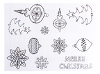 Vintage Holiday Designer Silk Screen - Stained Glass Express 