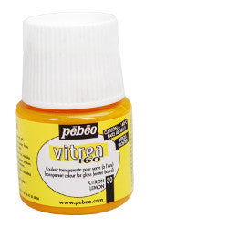 Vitrea 160 Frosted Glass Paint  Lemon - Stained Glass Express 