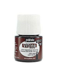 Vitrea 160 Glossy Glass Paint  Earth Brown - Stained Glass Express 