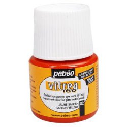 Vitrea 160 Glossy Glass Paint  Saffron Yellow - Stained Glass Express 