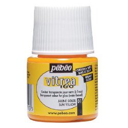 Vitrea 160 Glossy Glass Paint  Sun Yellow - Stained Glass Express 