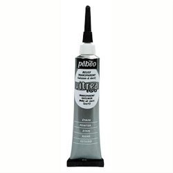 Vitrea 160 Transparent Glass Paint Outliner  Pewter - Stained Glass Express 