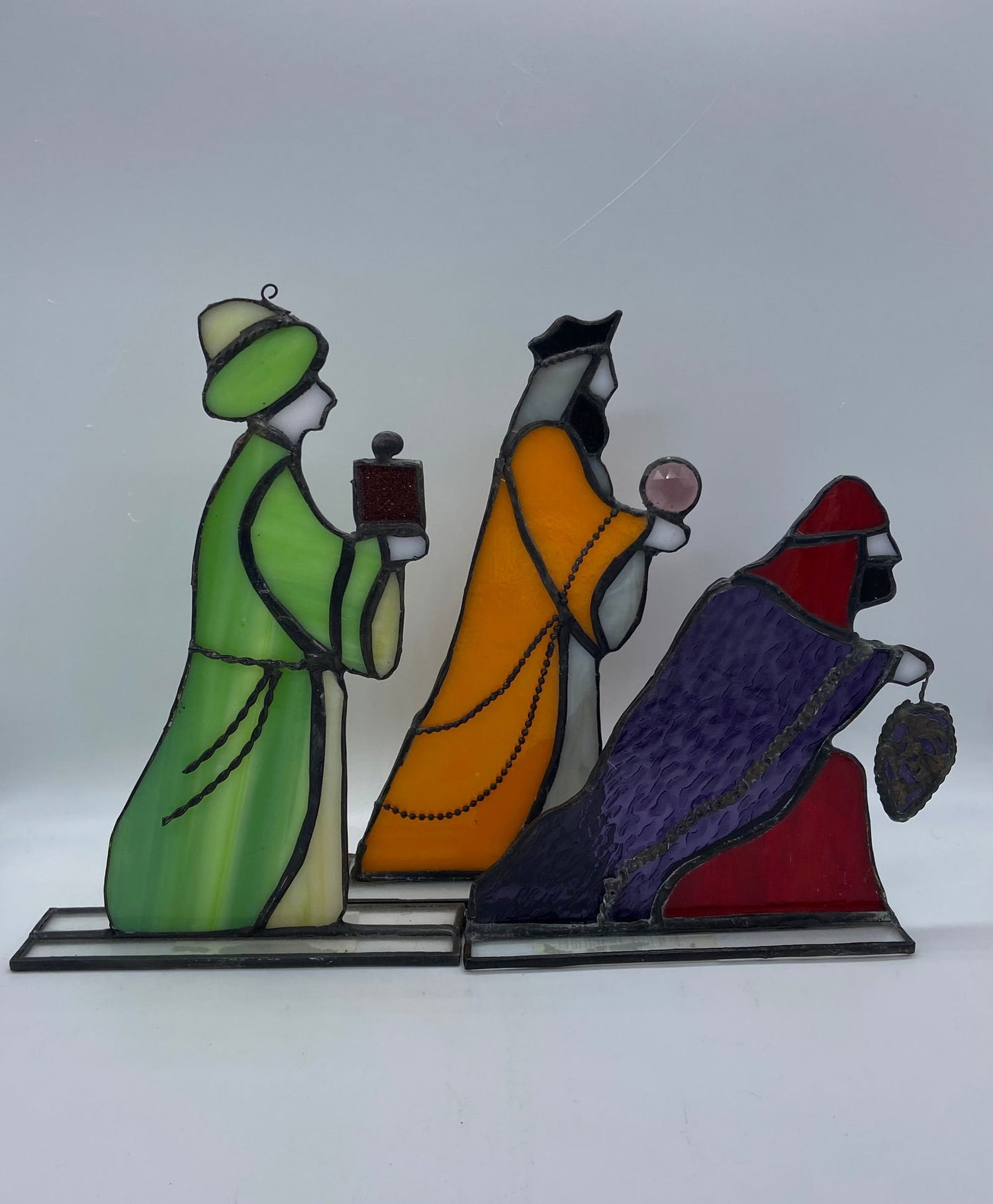 WE 3 KINGS STAINED GLASS FIGUR - Stained Glass Express 