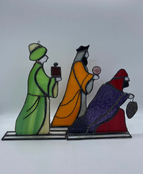 WE 3 KINGS STAINED GLASS FIGUR - Stained Glass Express 