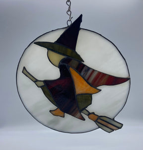 WITCH ON BROOM - Stained Glass Express 
