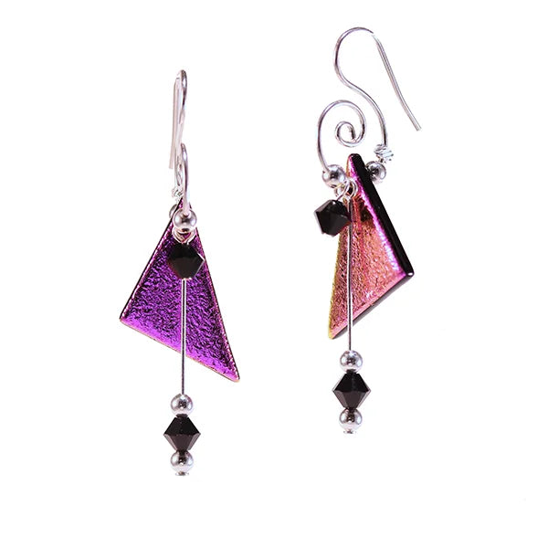 Earring Triangular Beaded