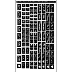 Wedding Dates Stencil Rub N Etch - Stained Glass Express 