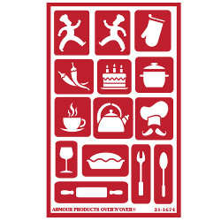 What's Cookin' Stencil Over N Over - Stained Glass Express 