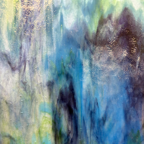 White Ice, Green, Blue, Purple Stipple