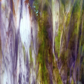 White Ice, Green, Purple, Gold Peach Stipple