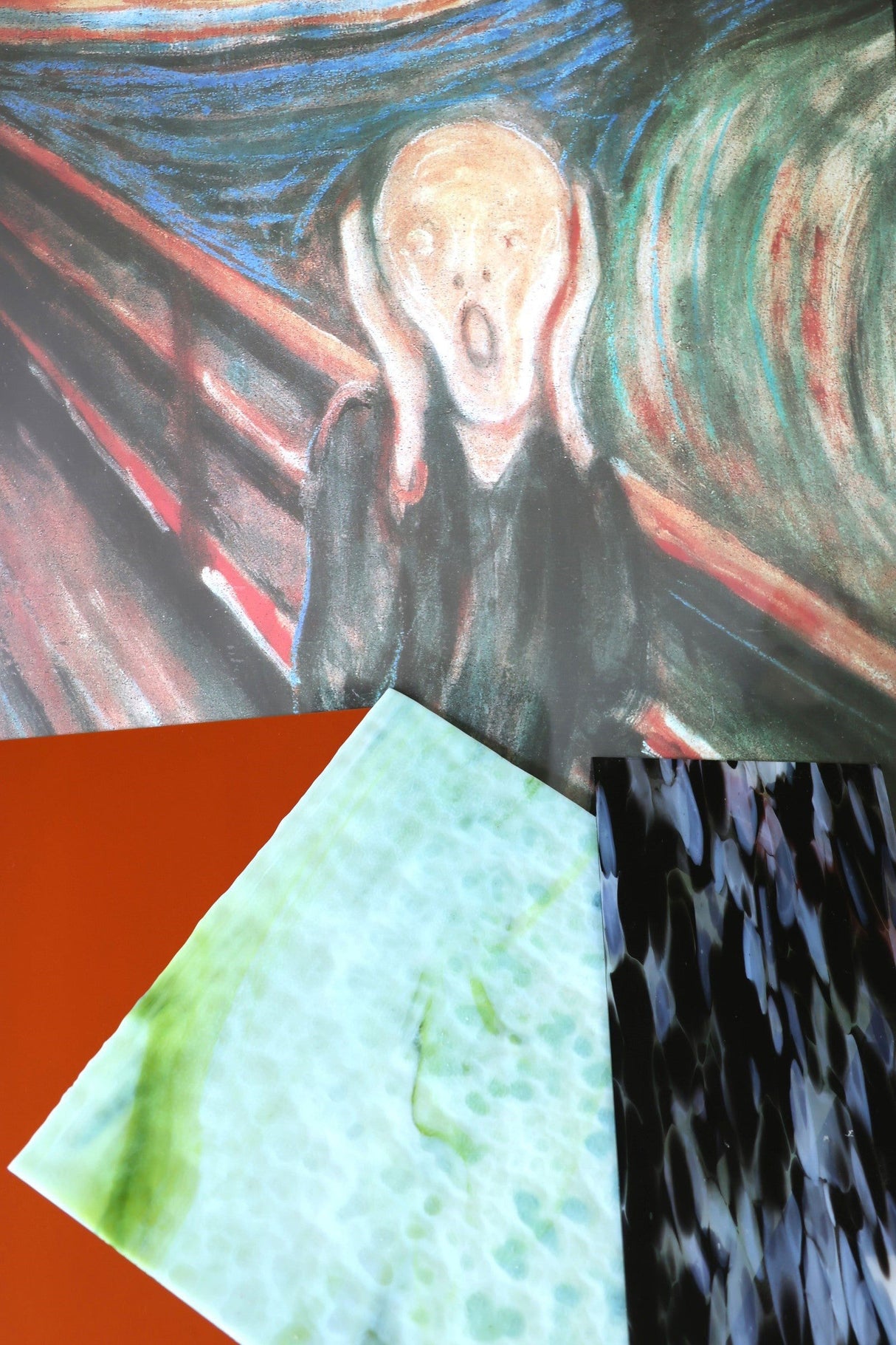 White Opal & Mint Green - Stained Glass Express 