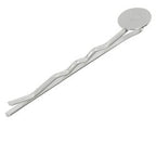 White Plated Bobby Pin Each - Stained Glass Express 
