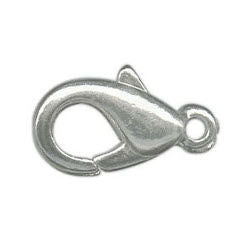 White Plated Lobster Clasp  72 Pack - Stained Glass Express 