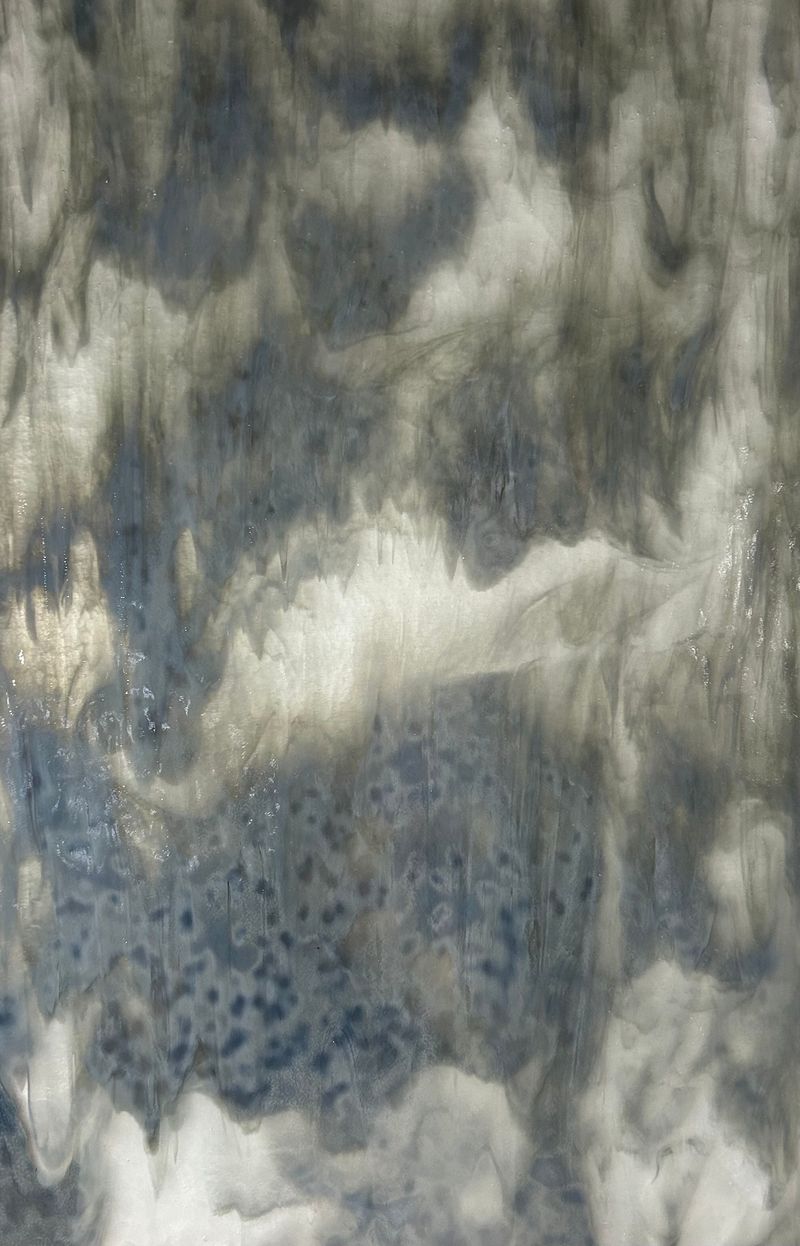 White Stipple, Steel Grey Stipple - Stained Glass Express 