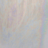 White with Clear Wispy Opal Iridized