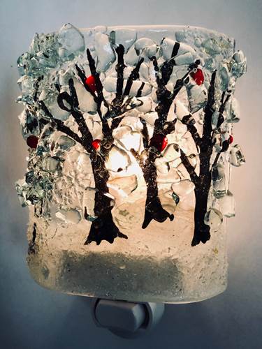 Night Light Recycled Bottle Glass