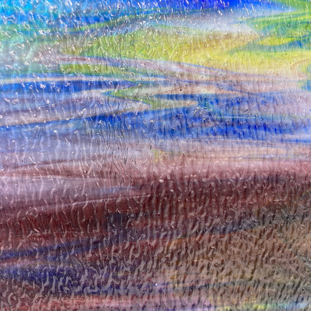 Dark Purple, Dark Blue, Yellow-Green Granite