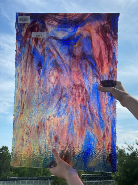 Yellow with Red, Cobalt Blue True Dichro