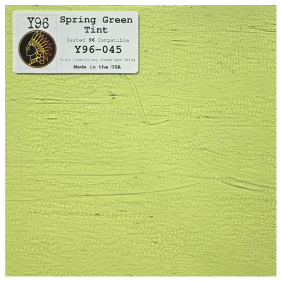 96 COE Spring Green Tint