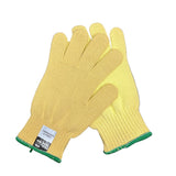 Yellow Kevlar Gloves  Size Medium