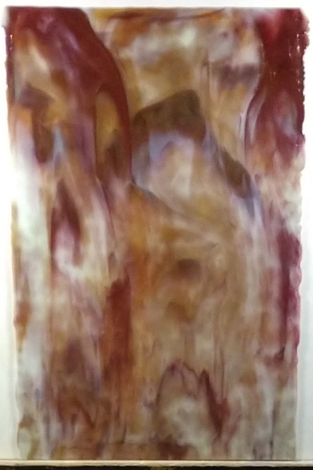 Yellow w/ Red and White True Dichro - Stained Glass Express 