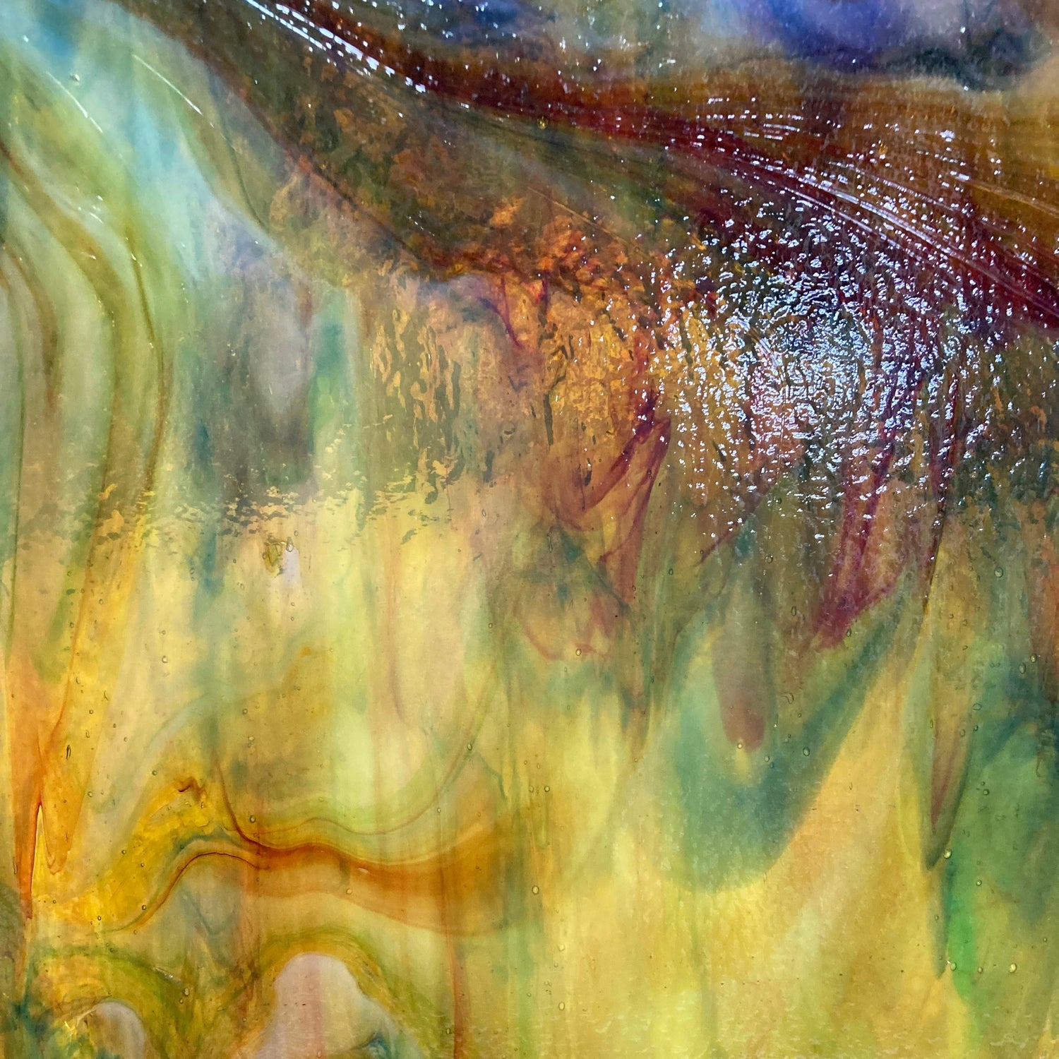 Yellow, Red, Orange, Blue, Green Granite