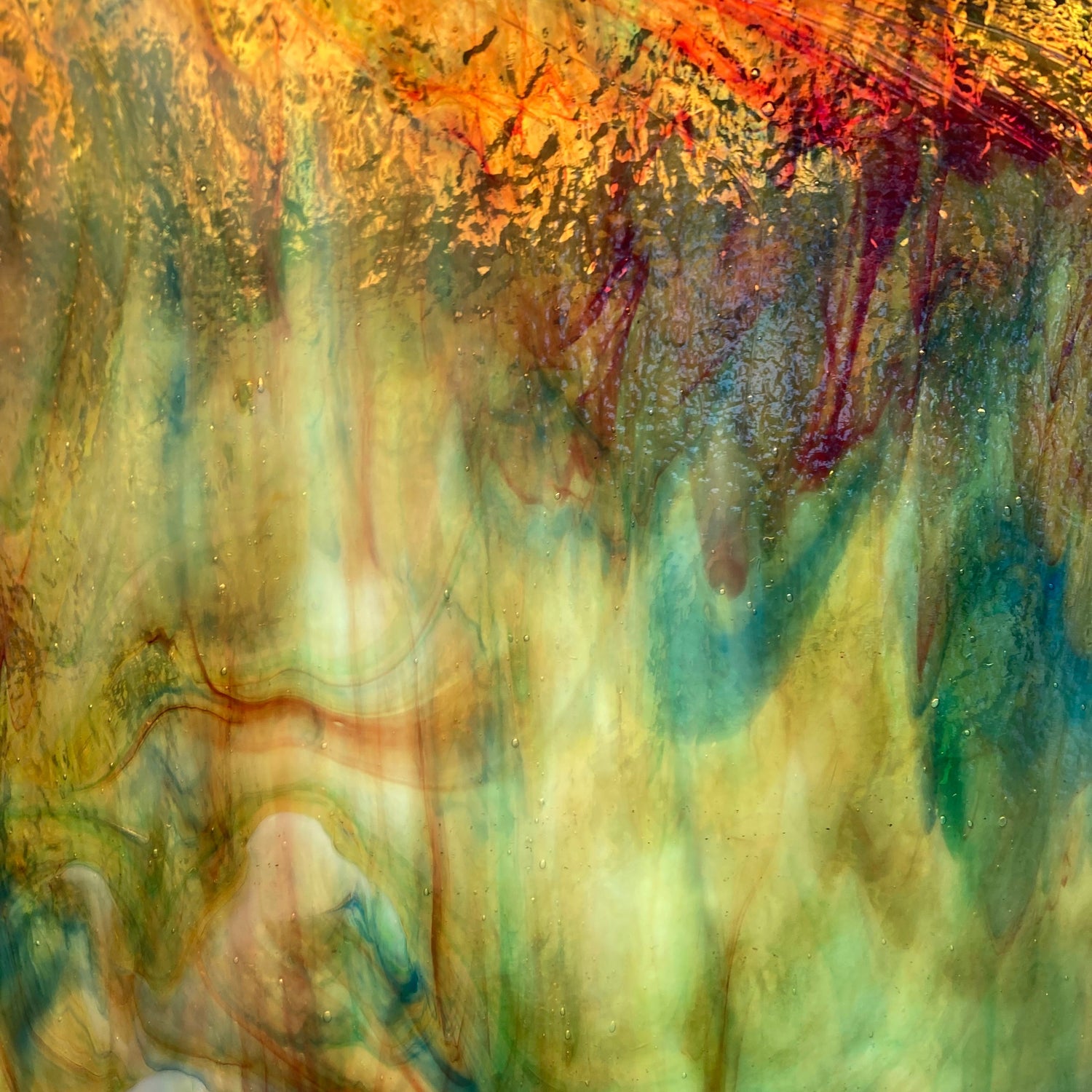 Yellow, Red, Orange, Blue, Green Granite