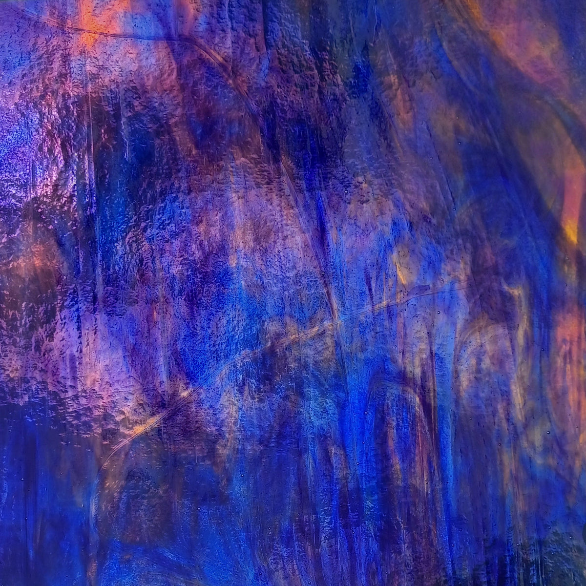 Yellow with Deep Purple, Cobalt Blue True Dichro