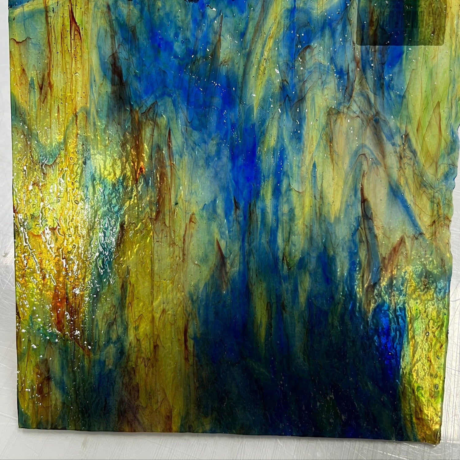 Blue, Yellow, Red, Orange, Pink Granite