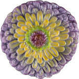 Zinnia Flower Frit Casting Mold - Stained Glass Express 
