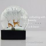 Deer In Woods Snow Globe