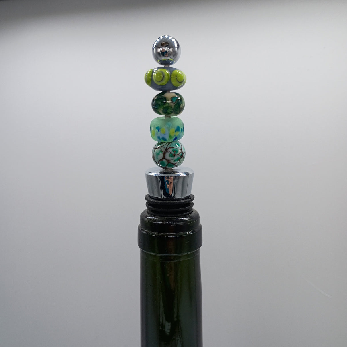 beaded stopper in bottle