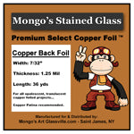 Foil Copper Back 7/32"  1.25 MIL