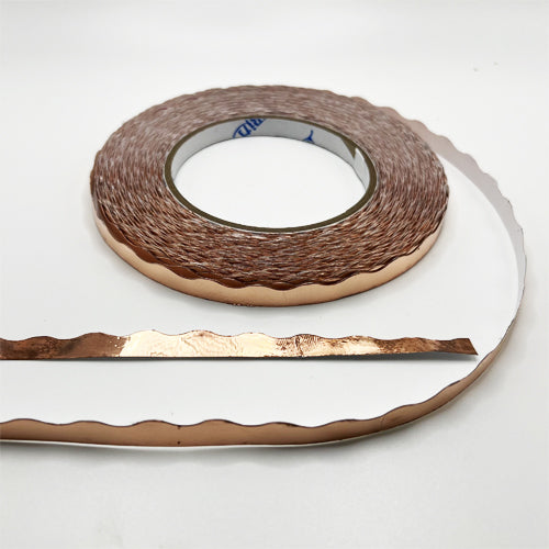 Foil Scalloped Black Back 5/16" 1.25 MIL