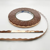 Foil Scalloped Black Back 5/16" 1.25 MIL