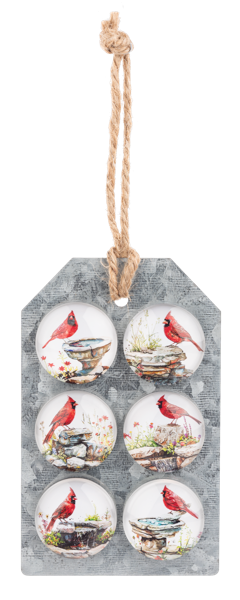 Magnet Watercolor Cardinal