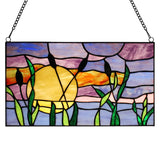 Panel Cattails At Sunset