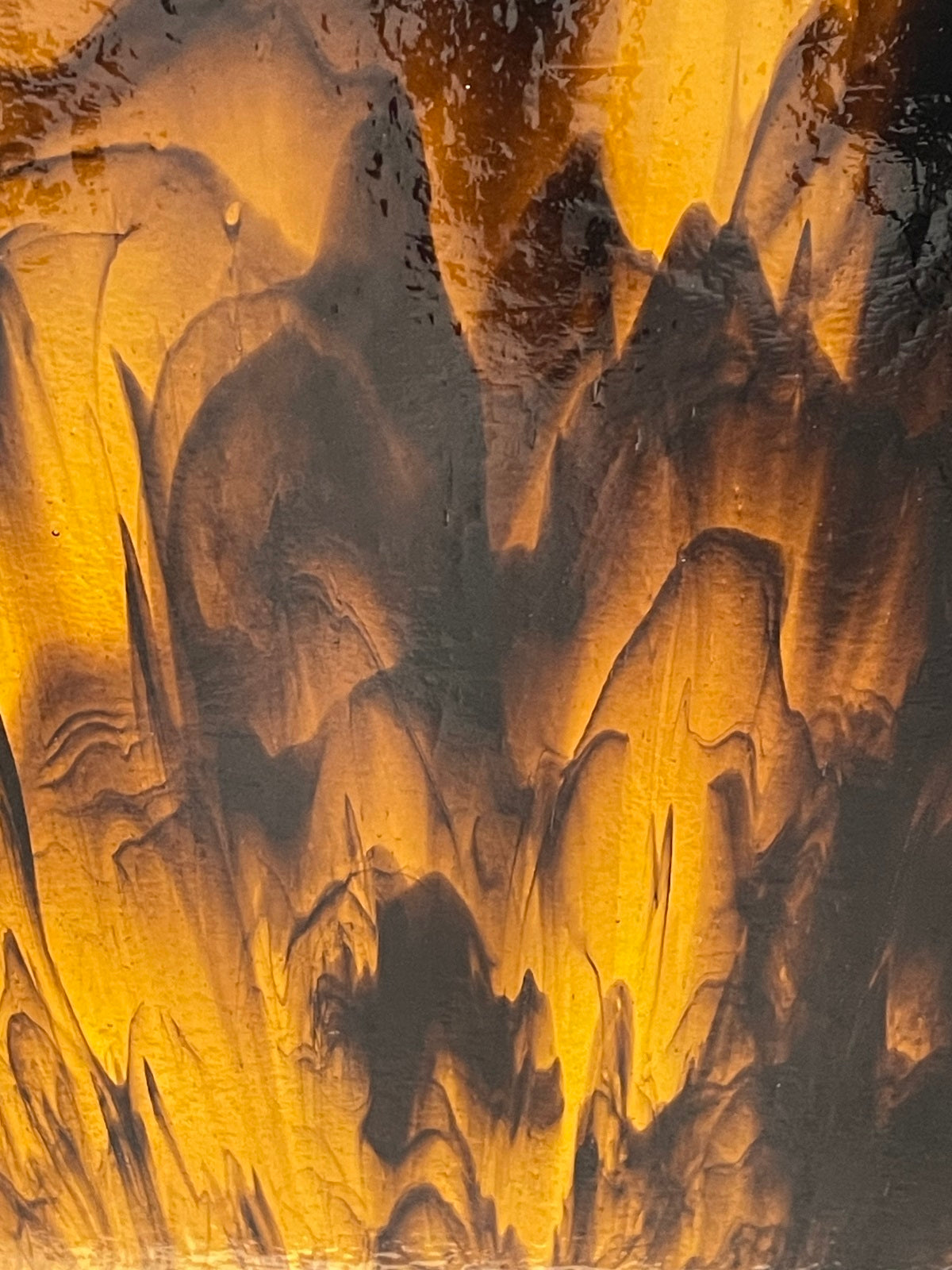 Desert Caverns Amber and Black