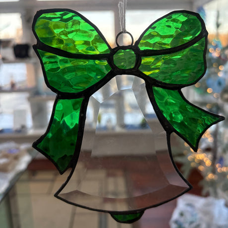 Suncatcher Bevel Bell with Bow