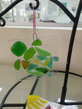 fused glass turtle ornament