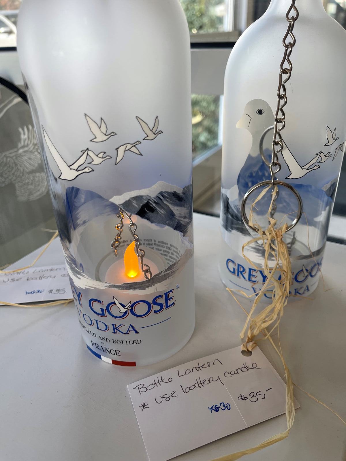 Grey Goose Bottle Lantern