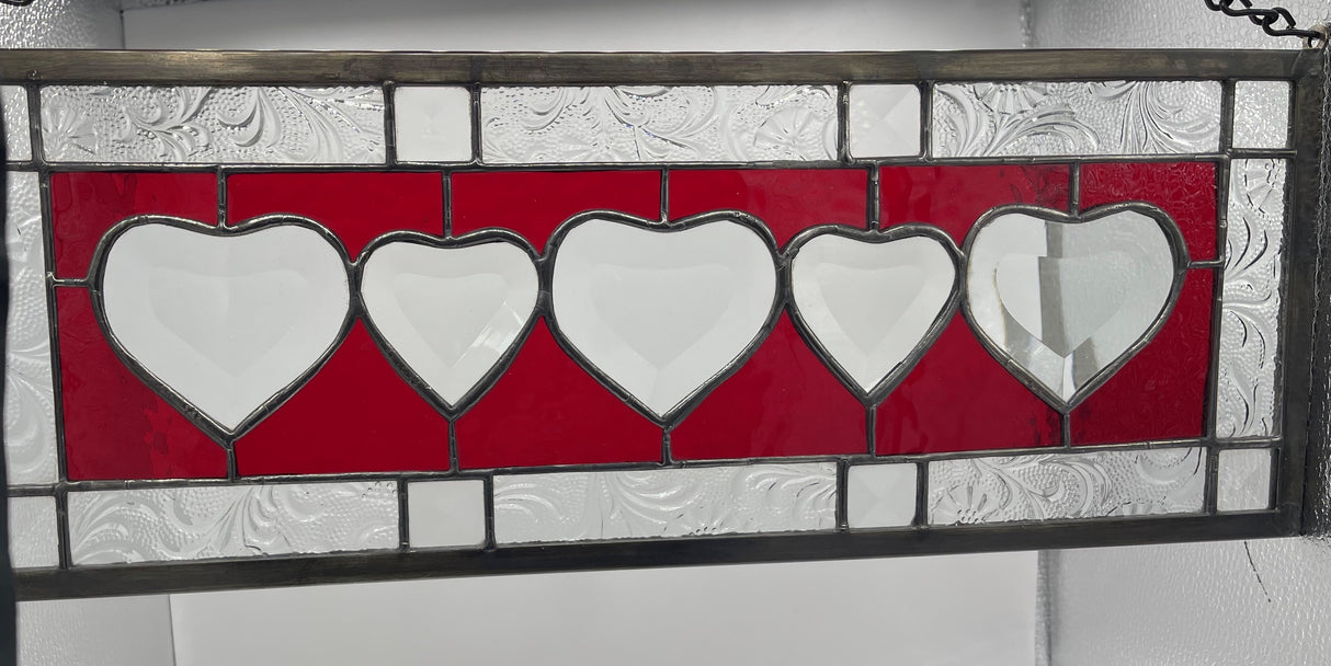 Panel Bevel Hearts Horizontal