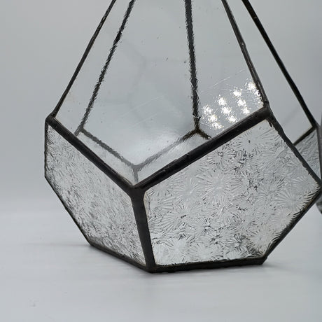stained glass terrarium closeup