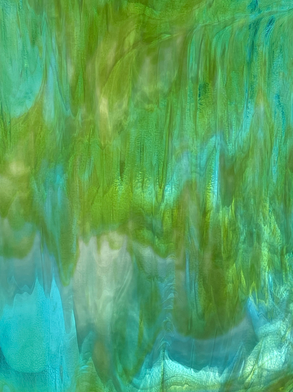 Ocean Mists Green, Blue and White Wispy